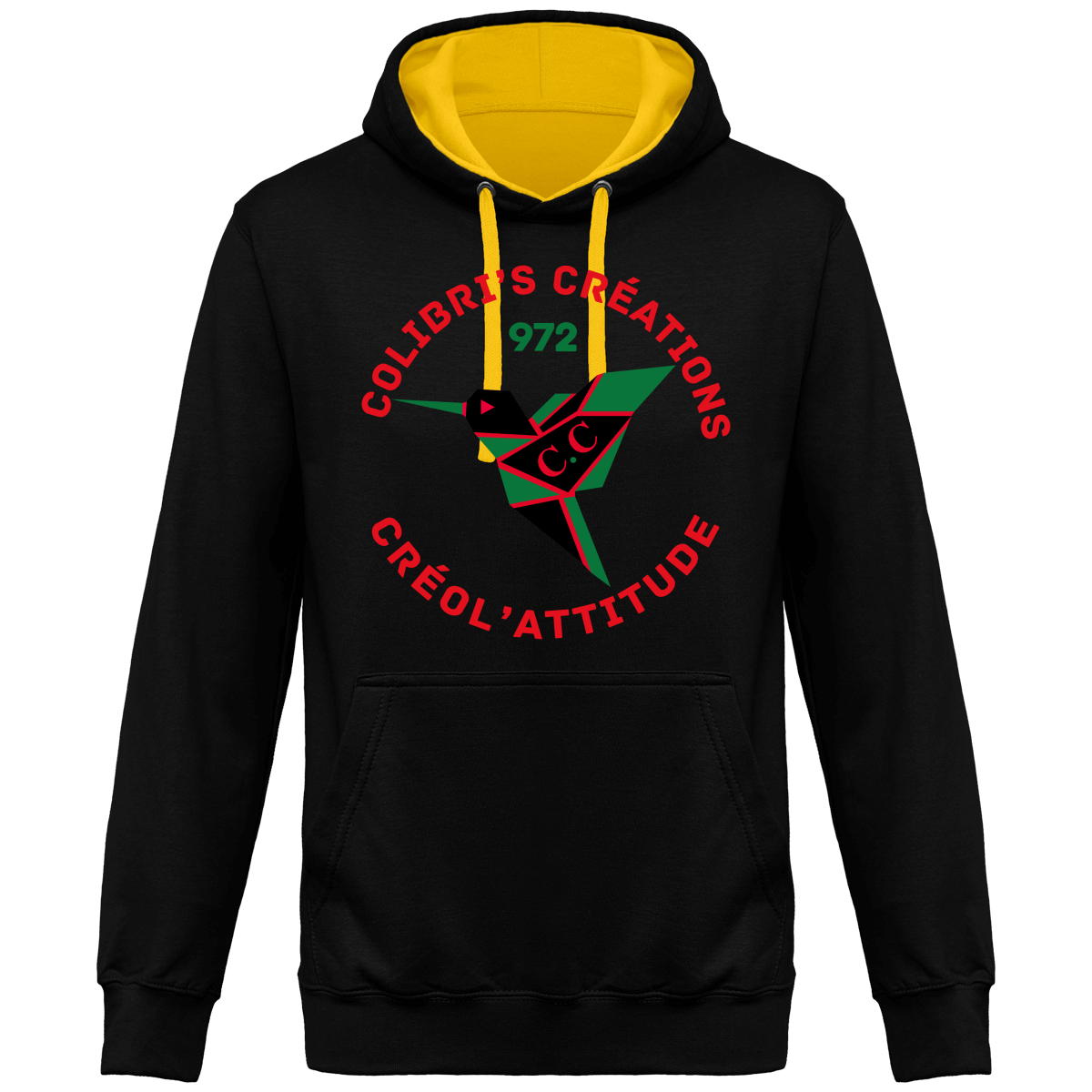 Sweat à Capuche Bicolore Unisexe C.A 972