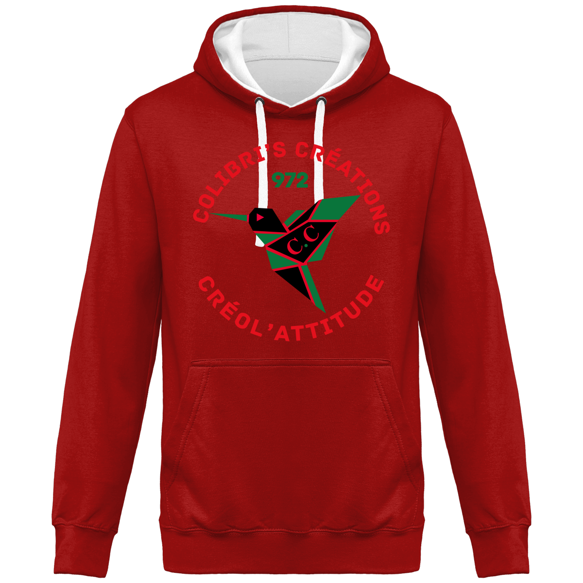 Sweat à Capuche Bicolore Unisexe C.A 972