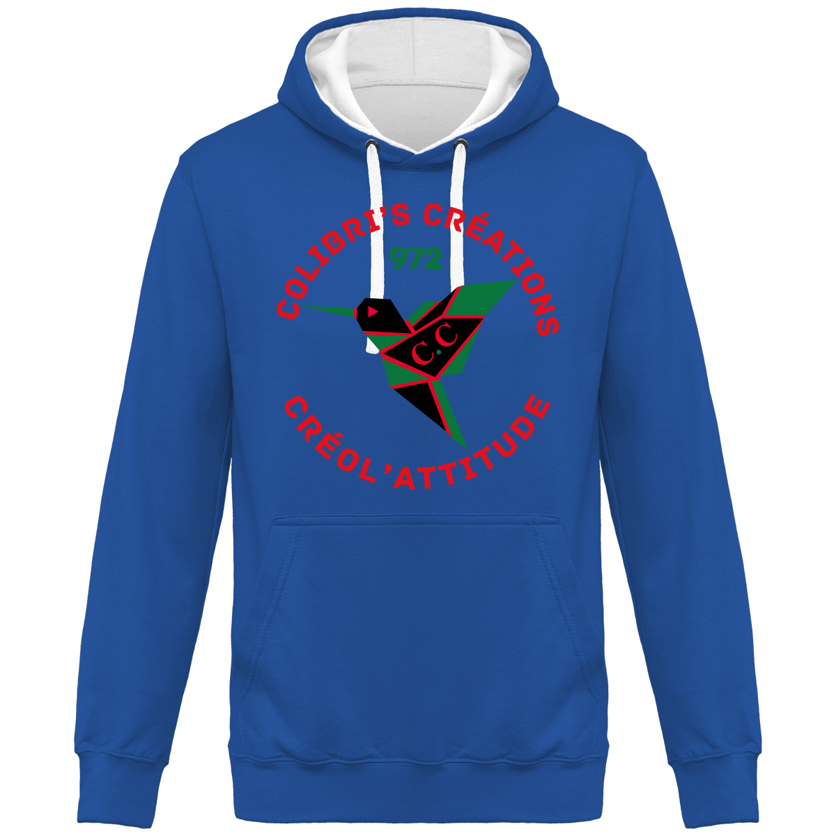 Sweat à Capuche Bicolore Unisexe C.A 972