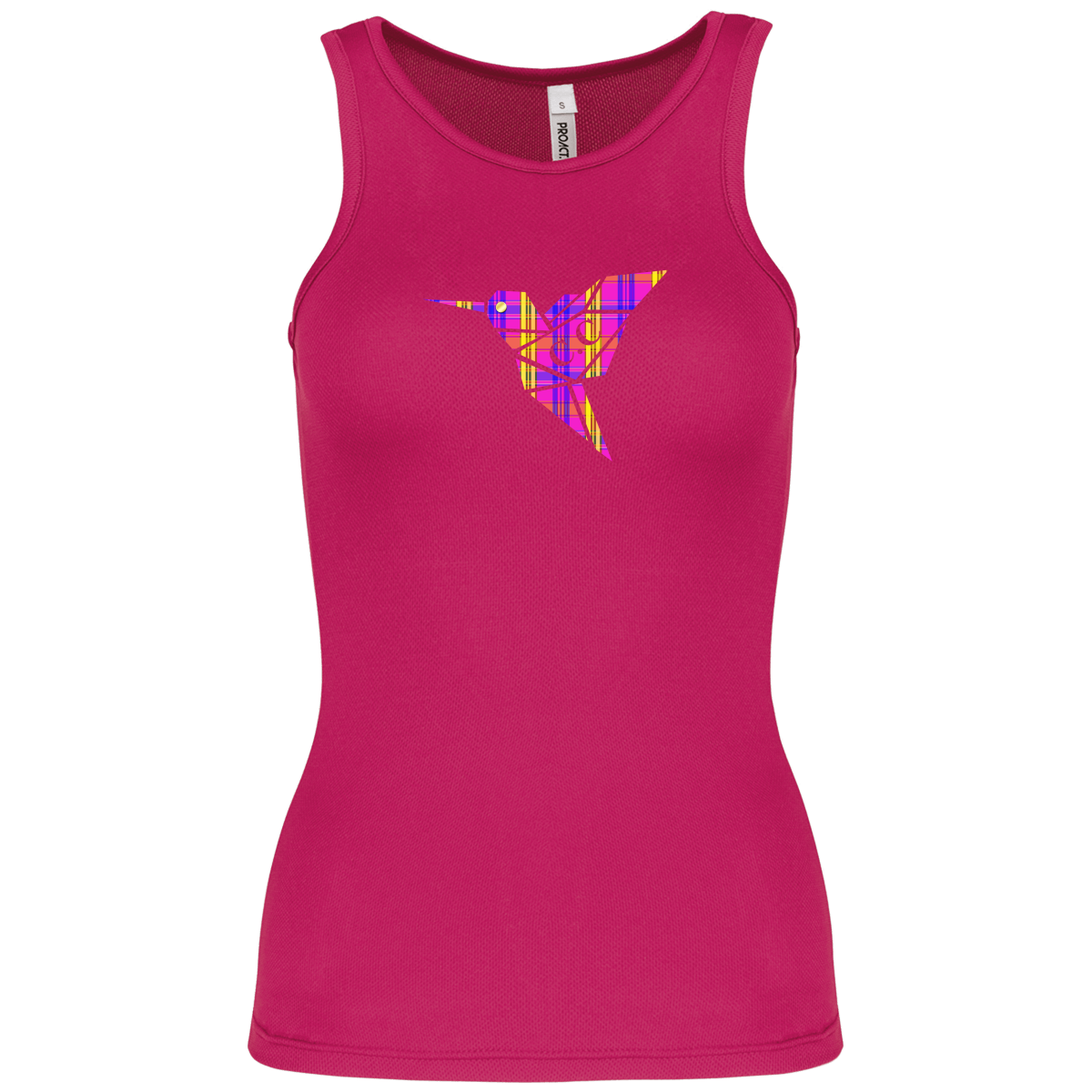 Camiseta sin mangas Madras Purple Hummingbird