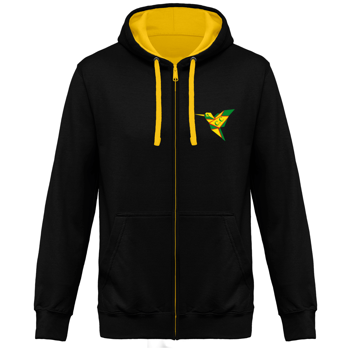 Sweat Bicolore Zippé Unisexe GuyanaStyl'