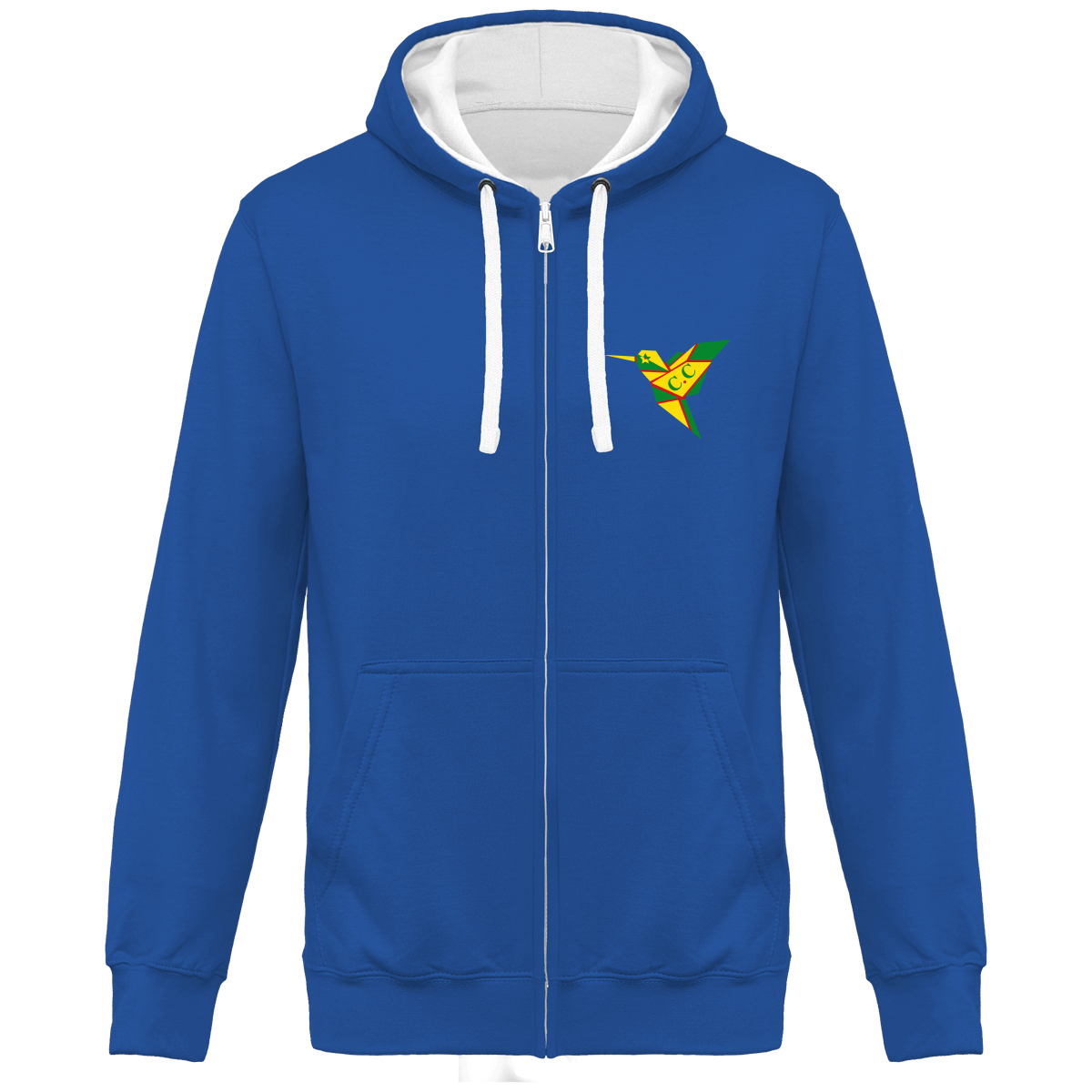 Sweat Bicolore Zippé Unisexe GuyanaStyl'