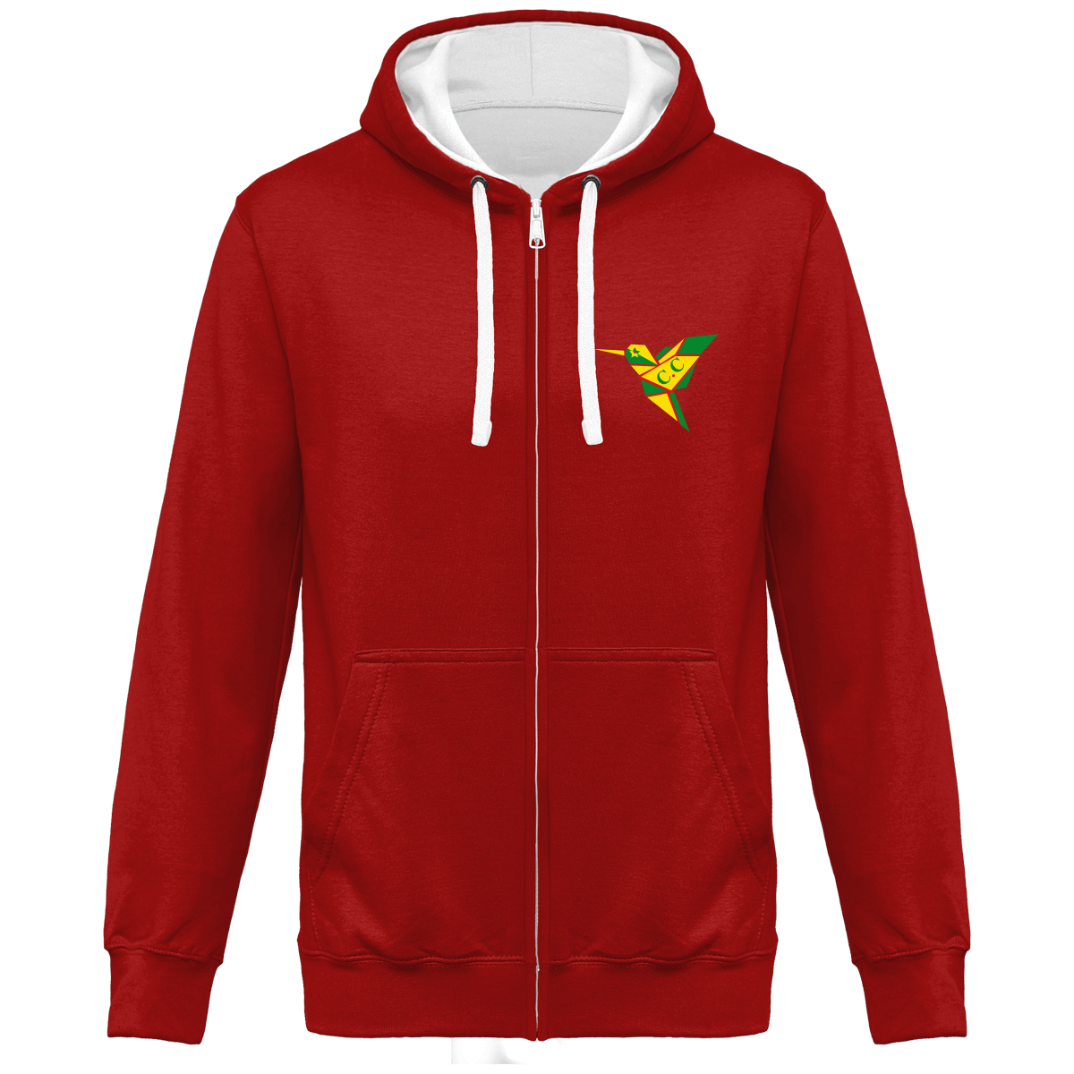 Sweat Bicolore Zippé Unisexe GuyanaStyl'