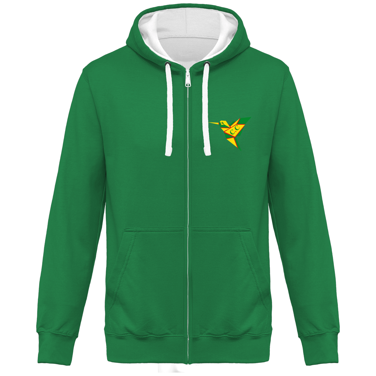 Sweat Bicolore Zippé Unisexe GuyanaStyl'