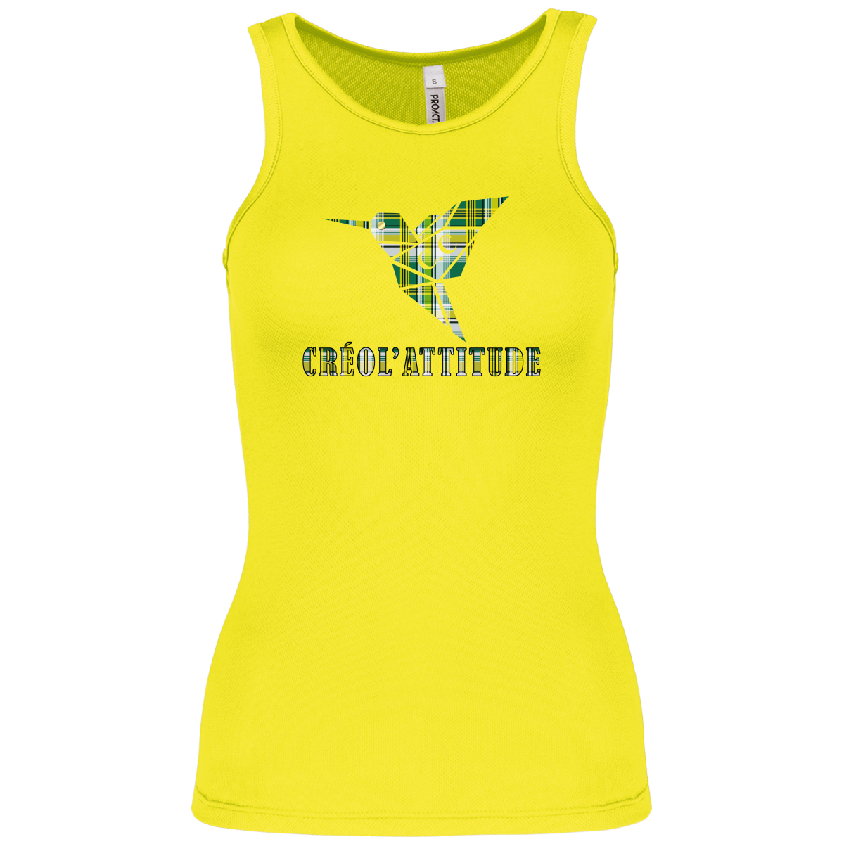 Débardeur Sport Créol'Attitude Madras Vert