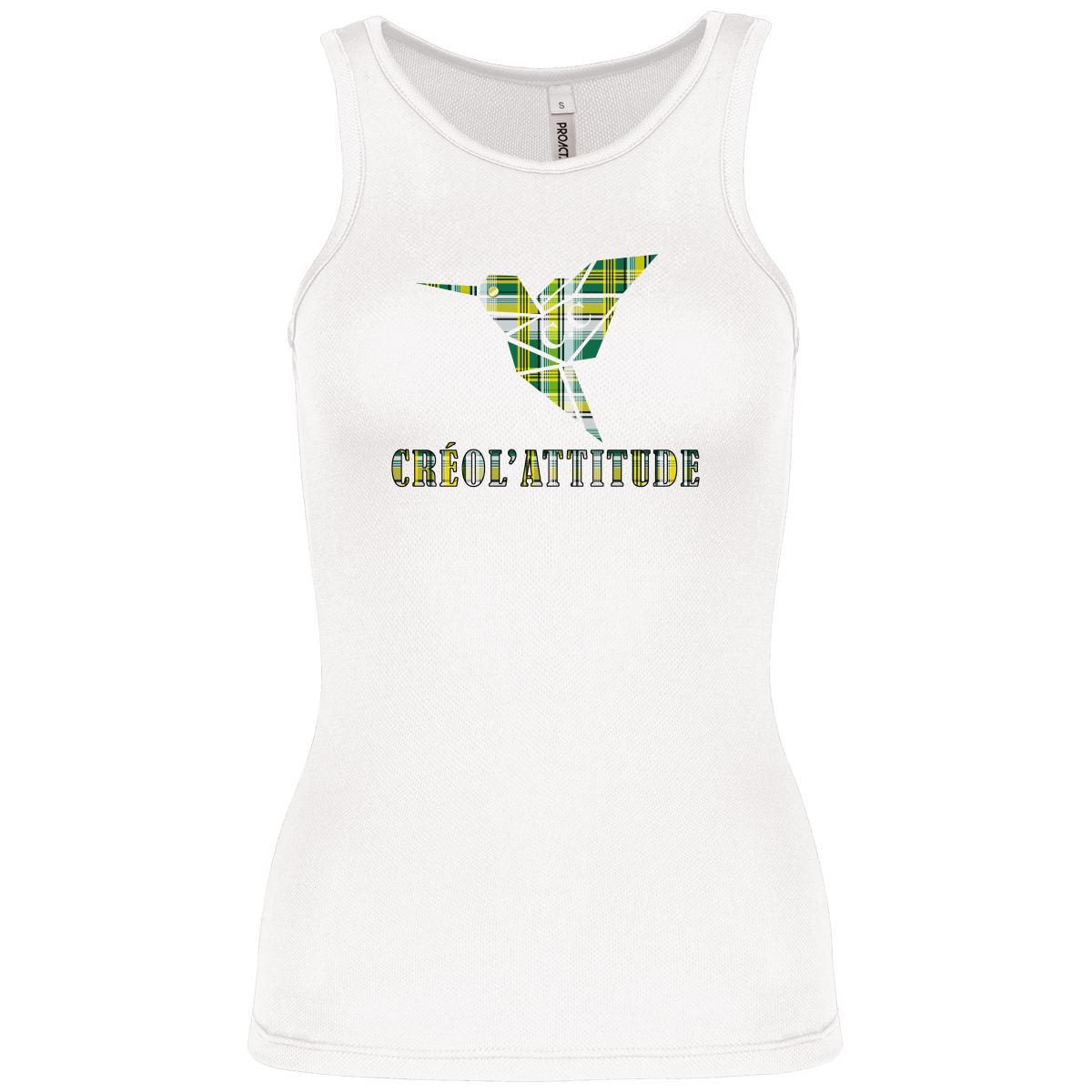 Débardeur Sport Créol'Attitude Madras Vert