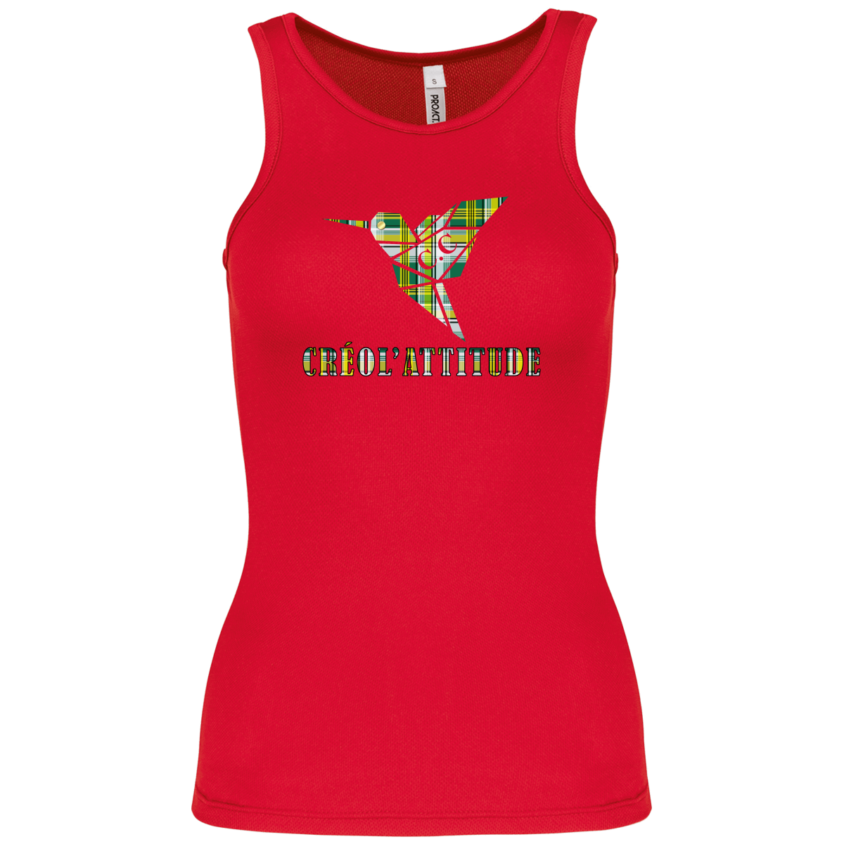 Débardeur Sport Créol'Attitude Madras Vert
