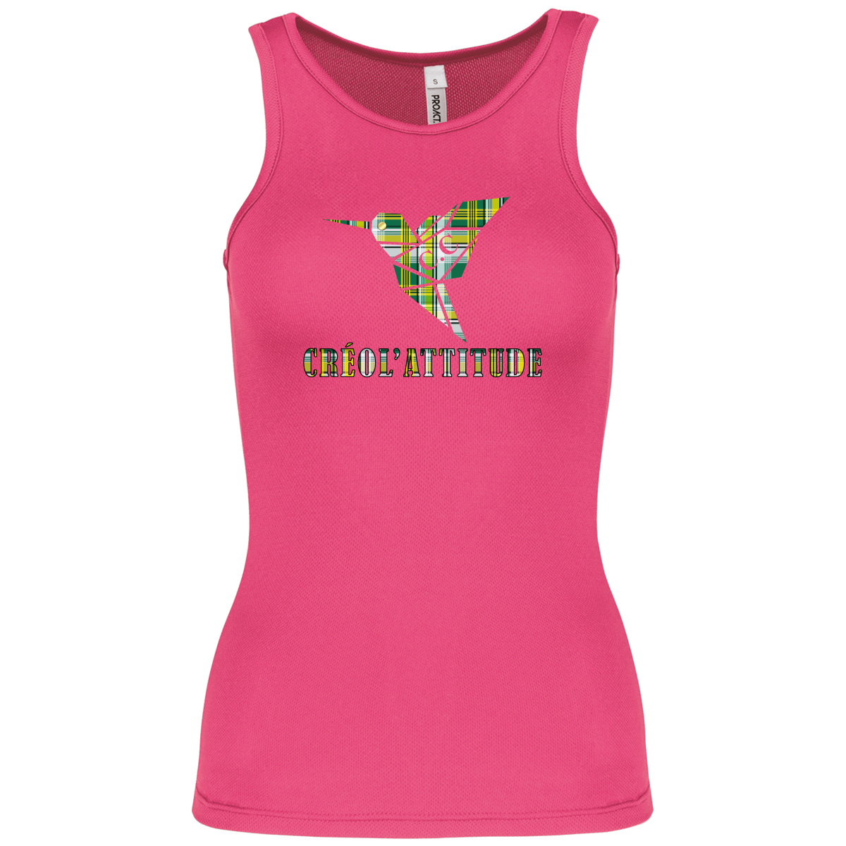 Débardeur Sport Créol'Attitude Madras Vert