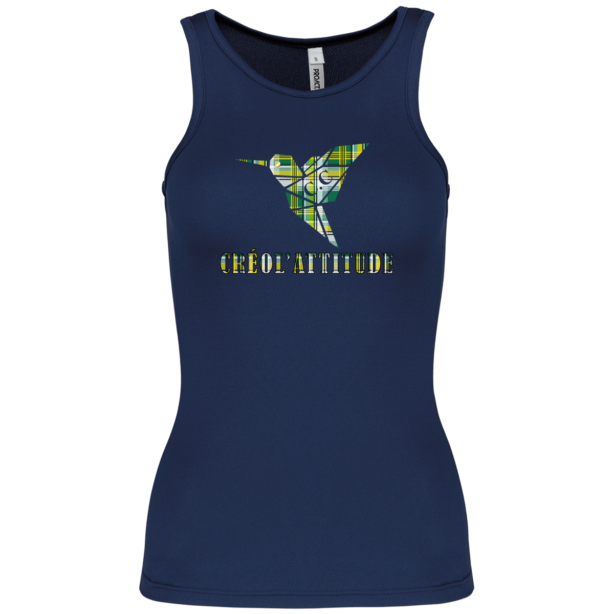 Débardeur Sport Créol'Attitude Madras Vert