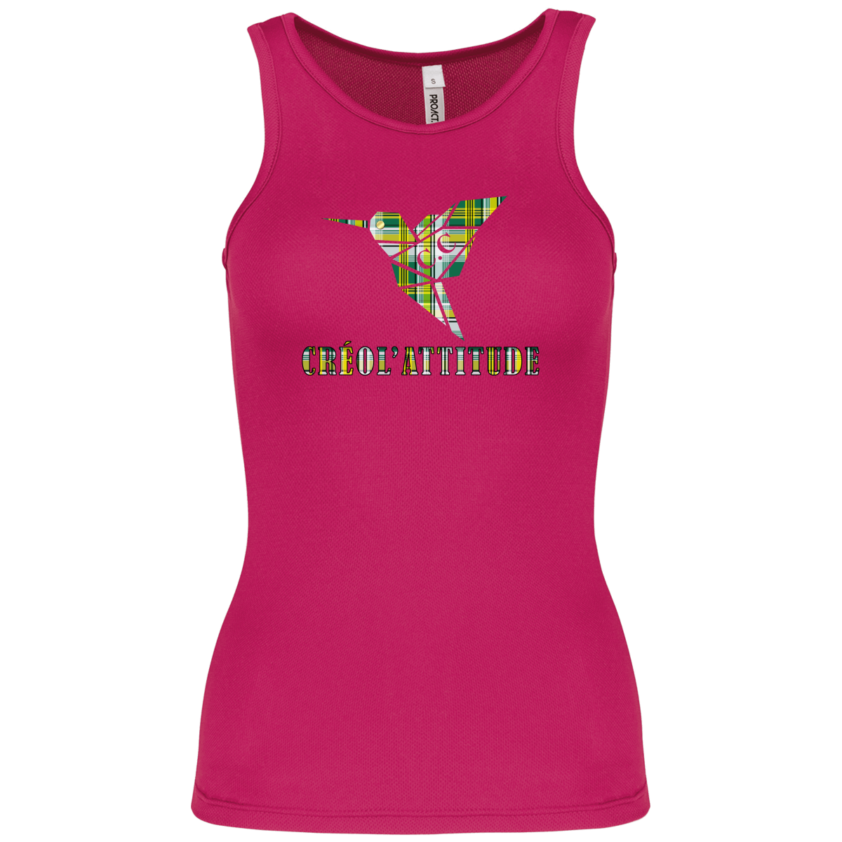 Débardeur Sport Créol'Attitude Madras Vert