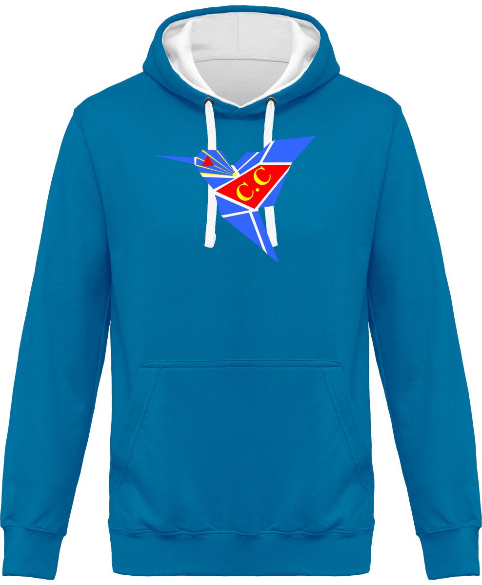 Sweat à Capuche Bicolore Unisexe C.C RéunionStyl'