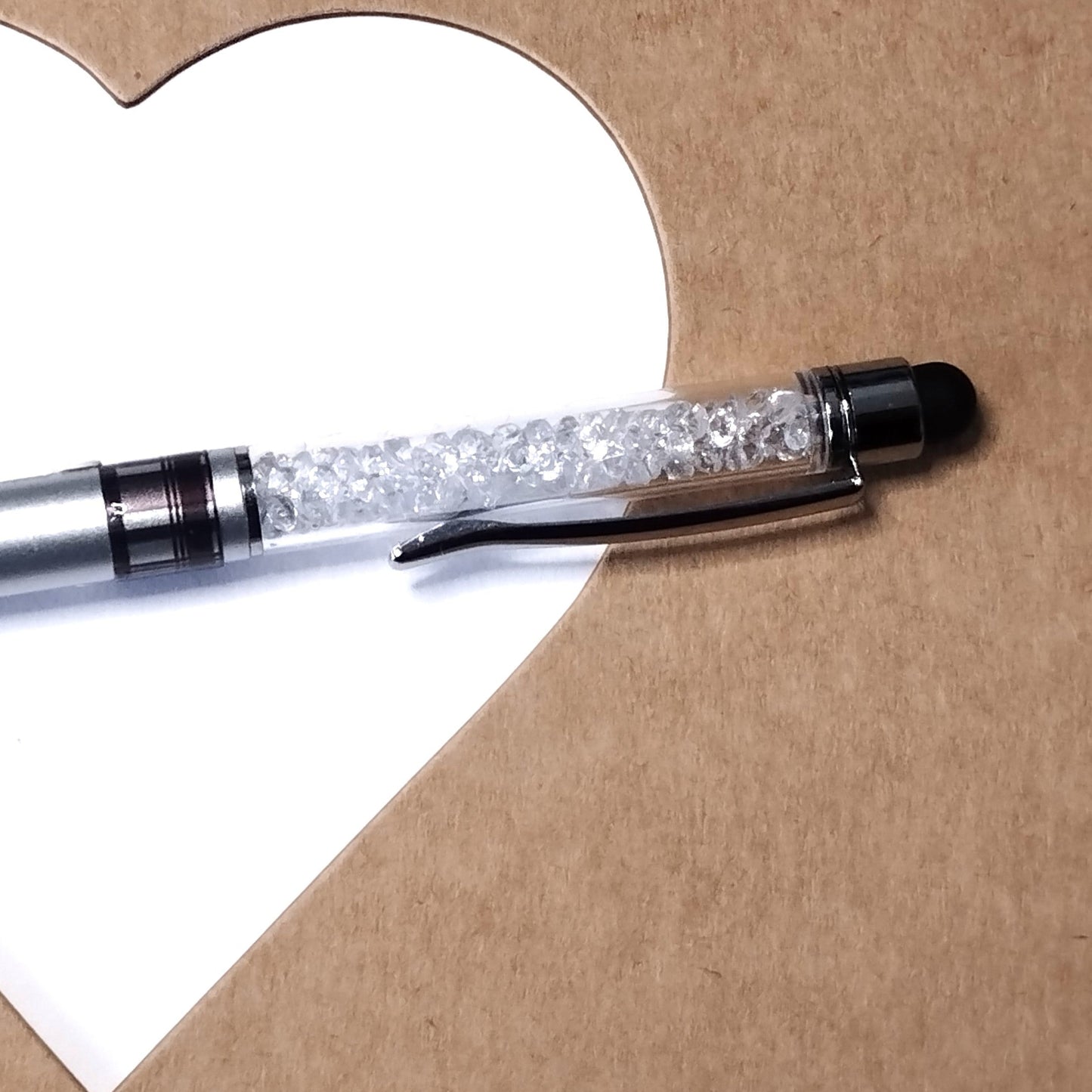 Stylos madras gris clair argenté
