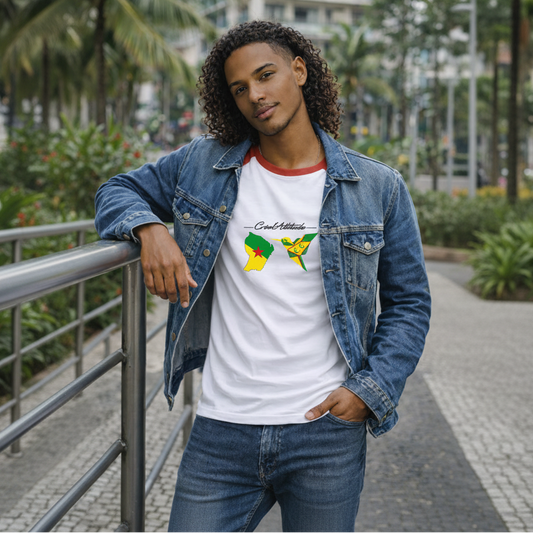 Tee-shirt unisexe Bi-colore Colibri's Péyi