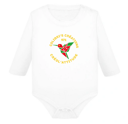 Body longue manche bébé des Antilles CA rond 971 972 973 974