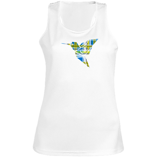 Débardeur Colibri Madras Bleu