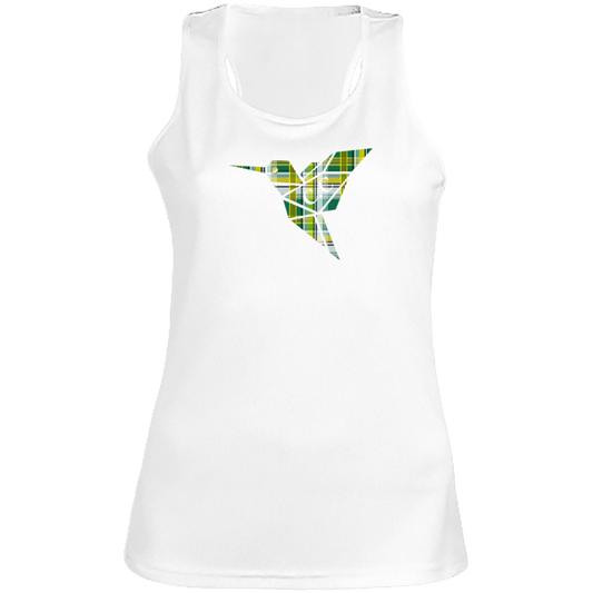 Débardeur Colibri Madras Vert