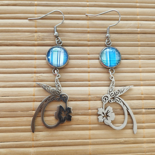 Boucles d'oreilles Colibris Volhîs Madras