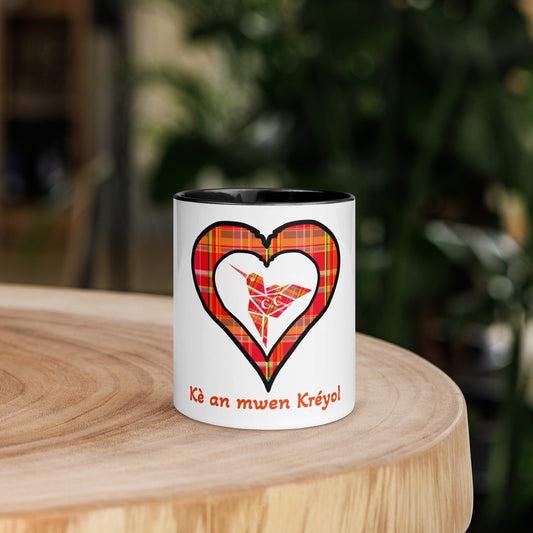 Mug Coloré Mug Madras rouge Kè an mwen