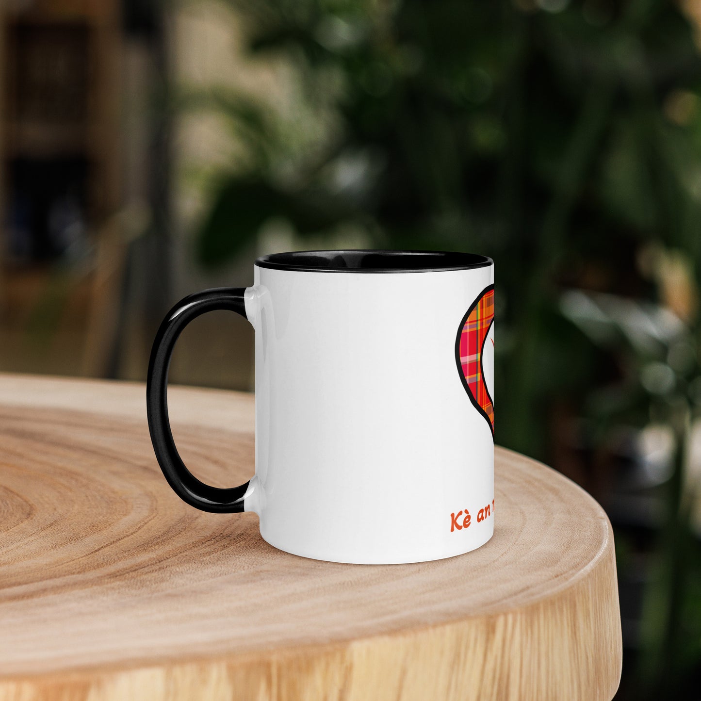 Mug Coloré Mug Madras rouge Kè an mwen
