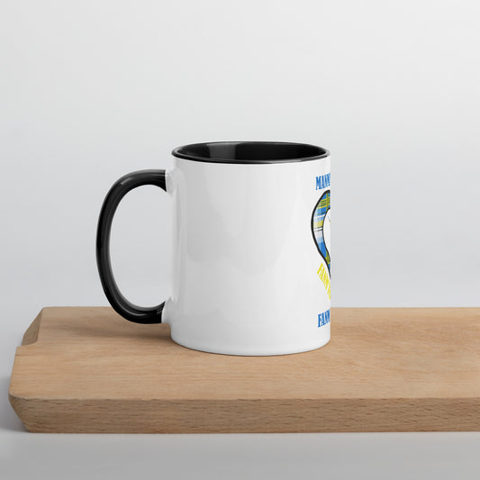 Mug coloré Madras Bleu FamFo