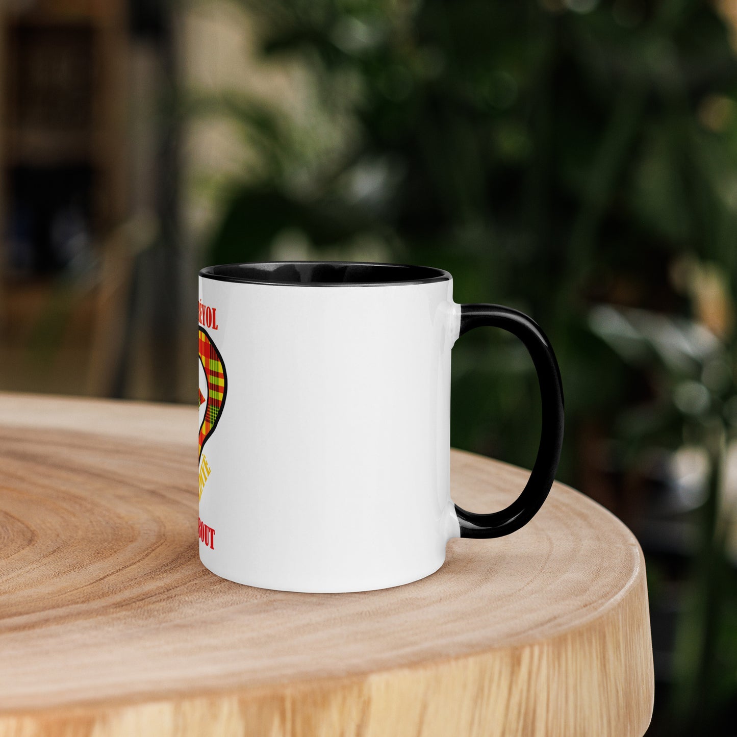 Mug Coloré Manman Kréyol Madras Sunshine