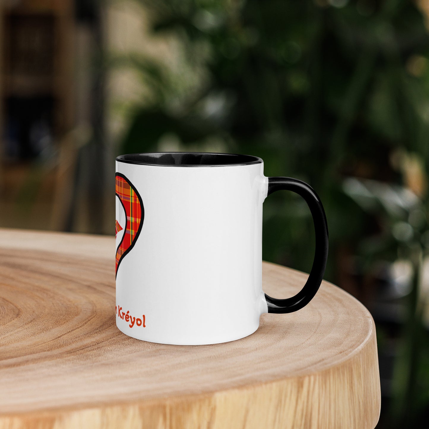 Mug Coloré Mug Madras rouge Kè an mwen