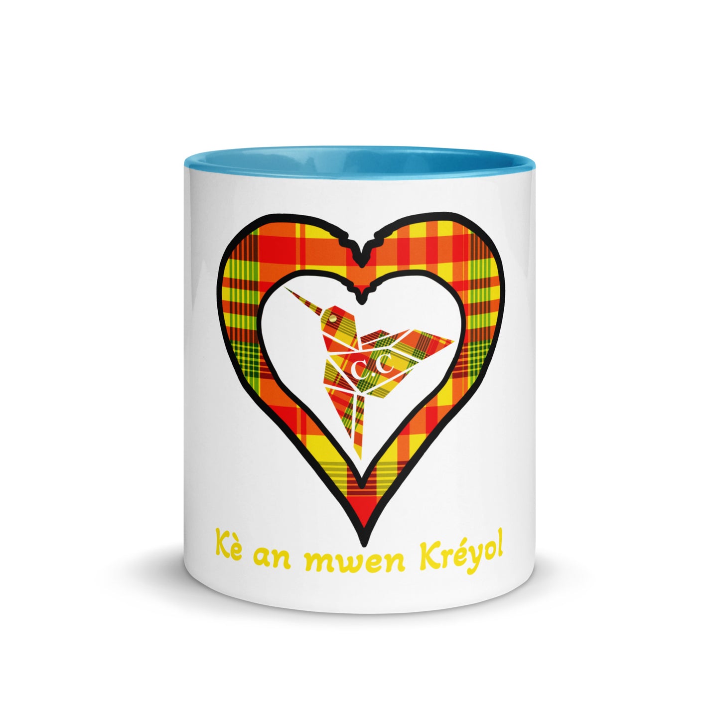 Mug Coloré Madras Sun Kè an mwen