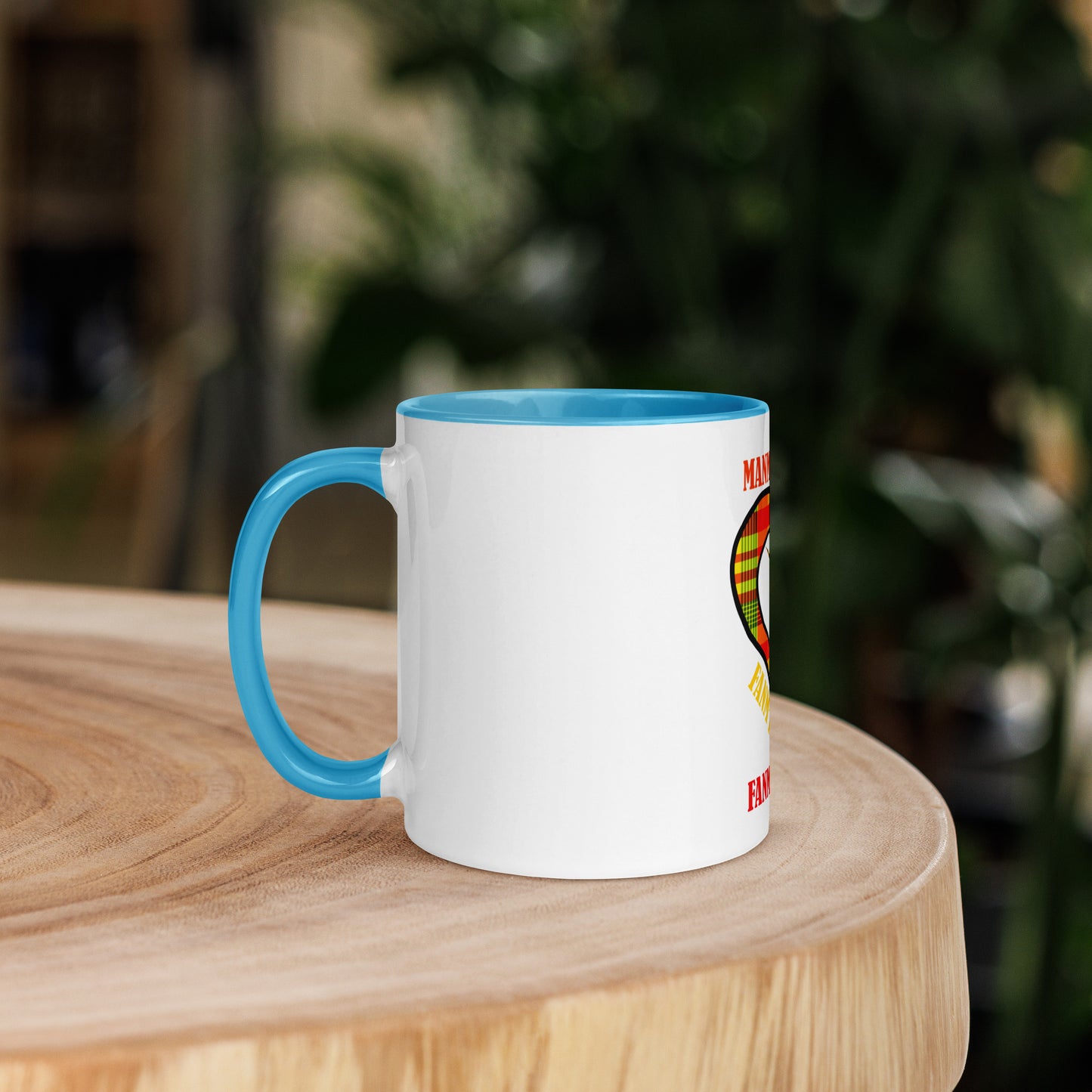 Mug Coloré Manman Kréyol Madras Sunshine