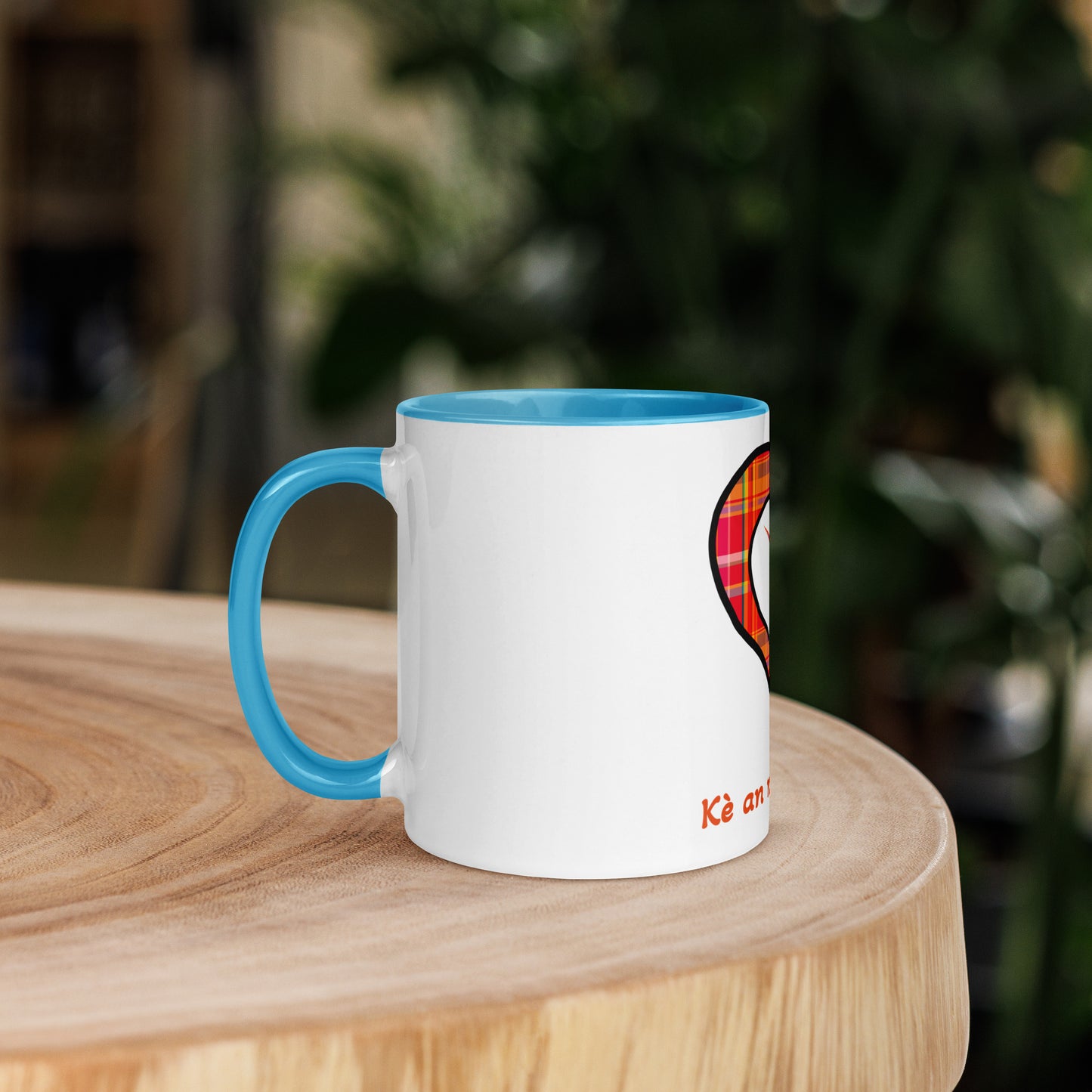 Mug Coloré Mug Madras rouge Kè an mwen