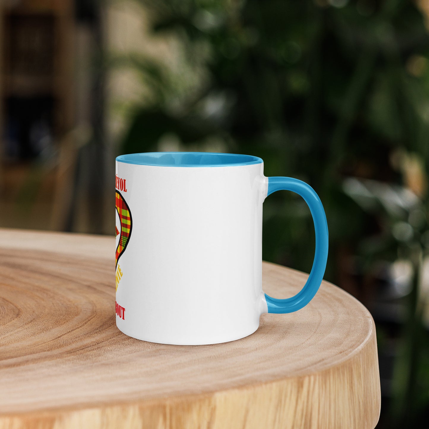 Mug Coloré Manman Kréyol Madras Sunshine