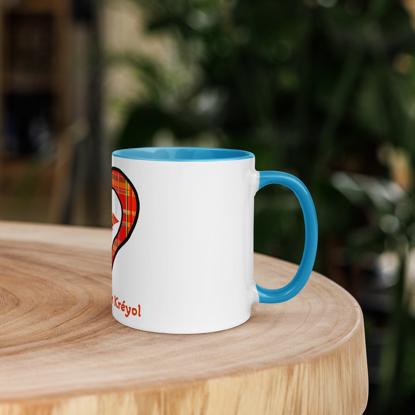 Mug Coloré Mug Madras rouge Kè an mwen
