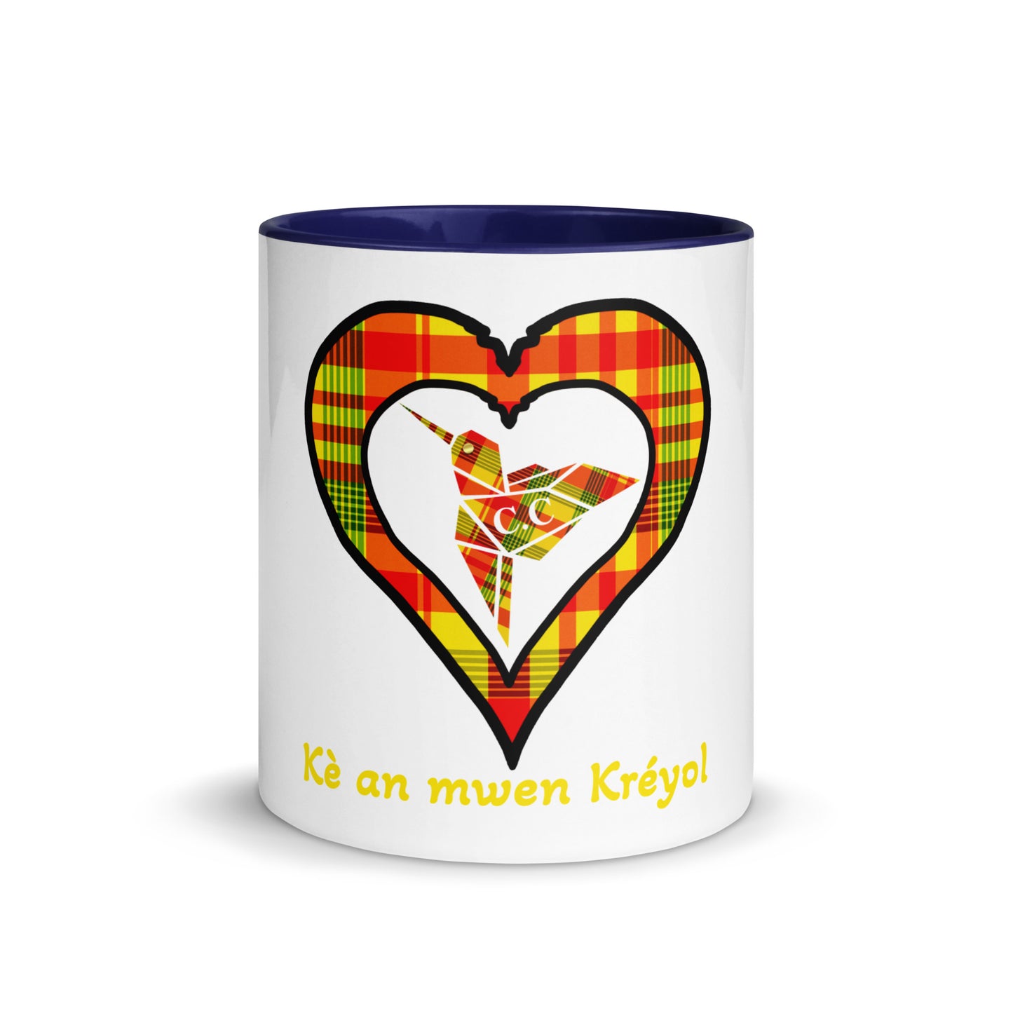 Mug Coloré Madras Sun Kè an mwen