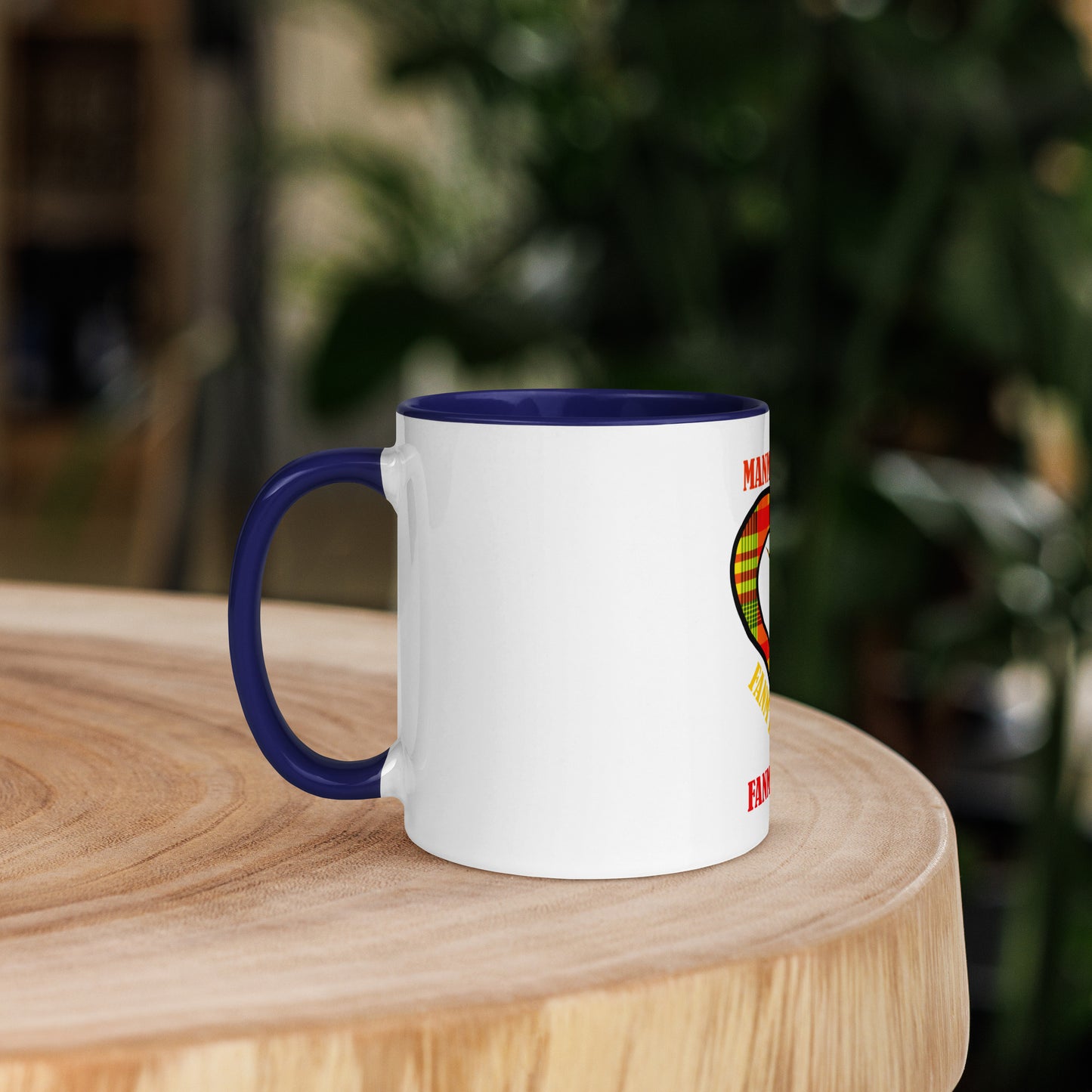 Mug Coloré Manman Kréyol Madras Sunshine