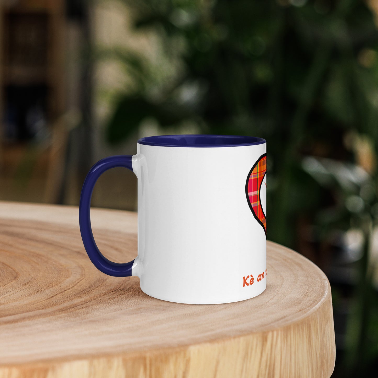 Mug Coloré Mug Madras rouge Kè an mwen