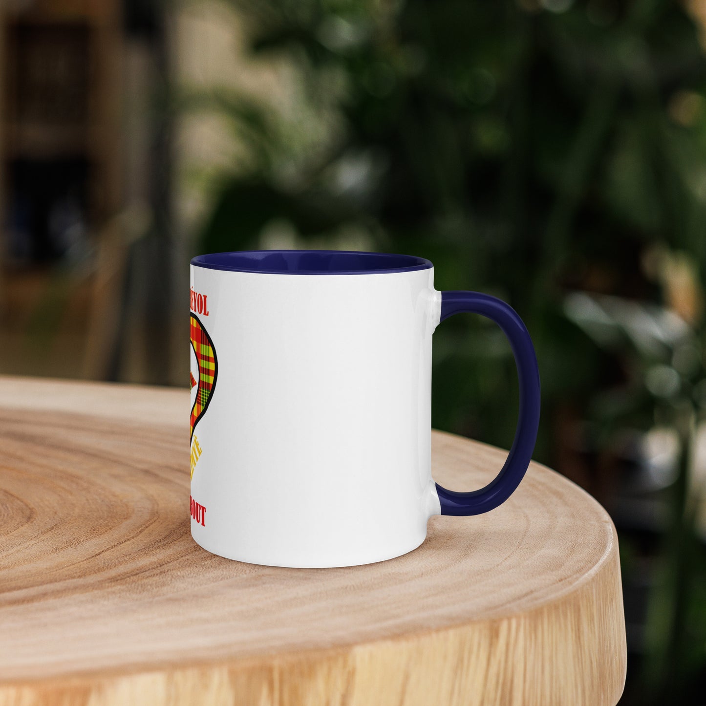 Mug Coloré Manman Kréyol Madras Sunshine