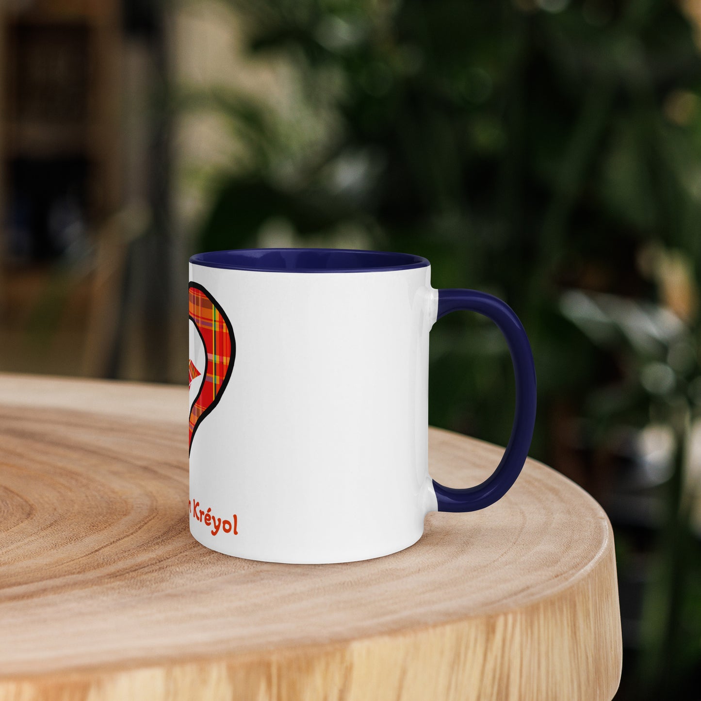 Mug Coloré Mug Madras rouge Kè an mwen