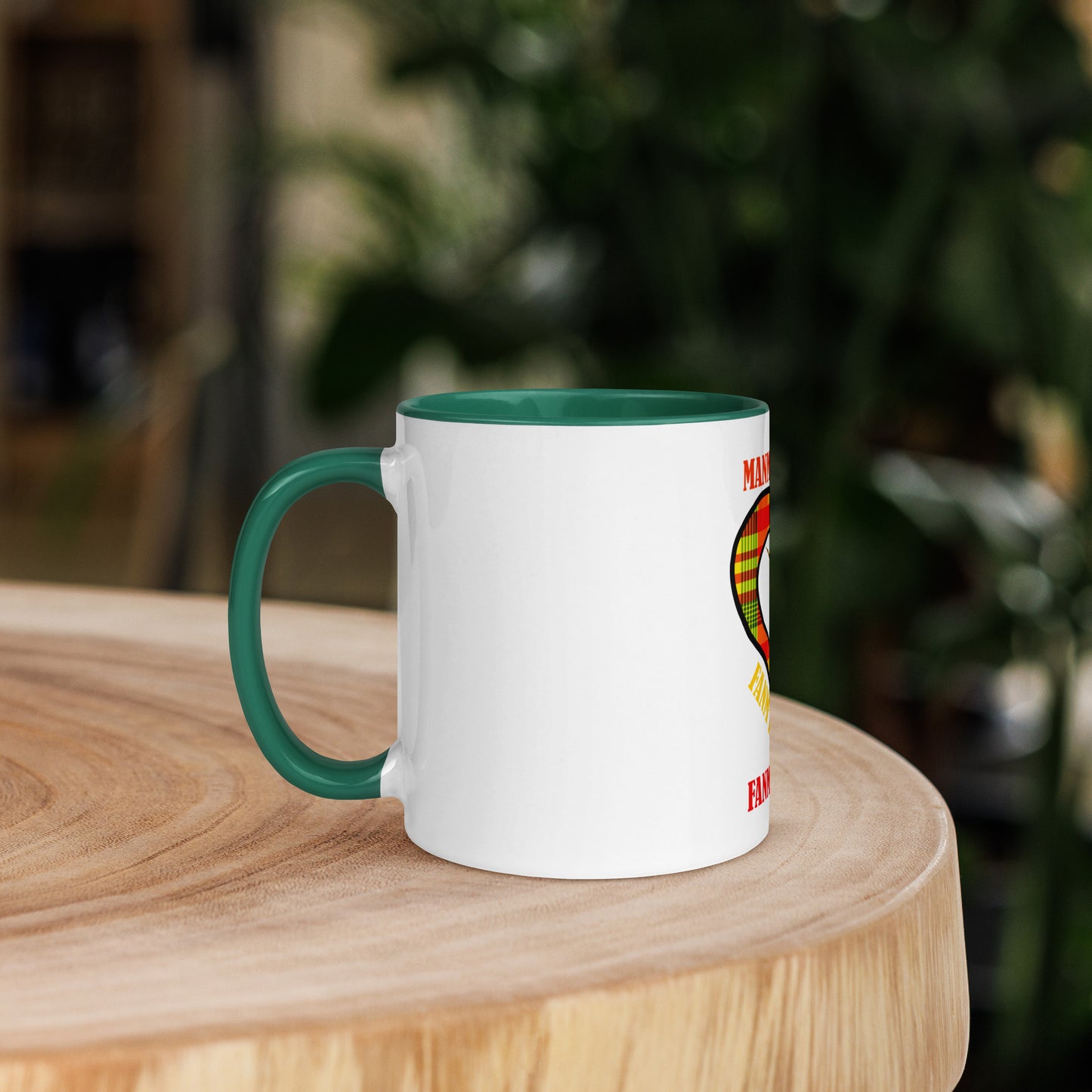 Mug Coloré Manman Kréyol Madras Sunshine