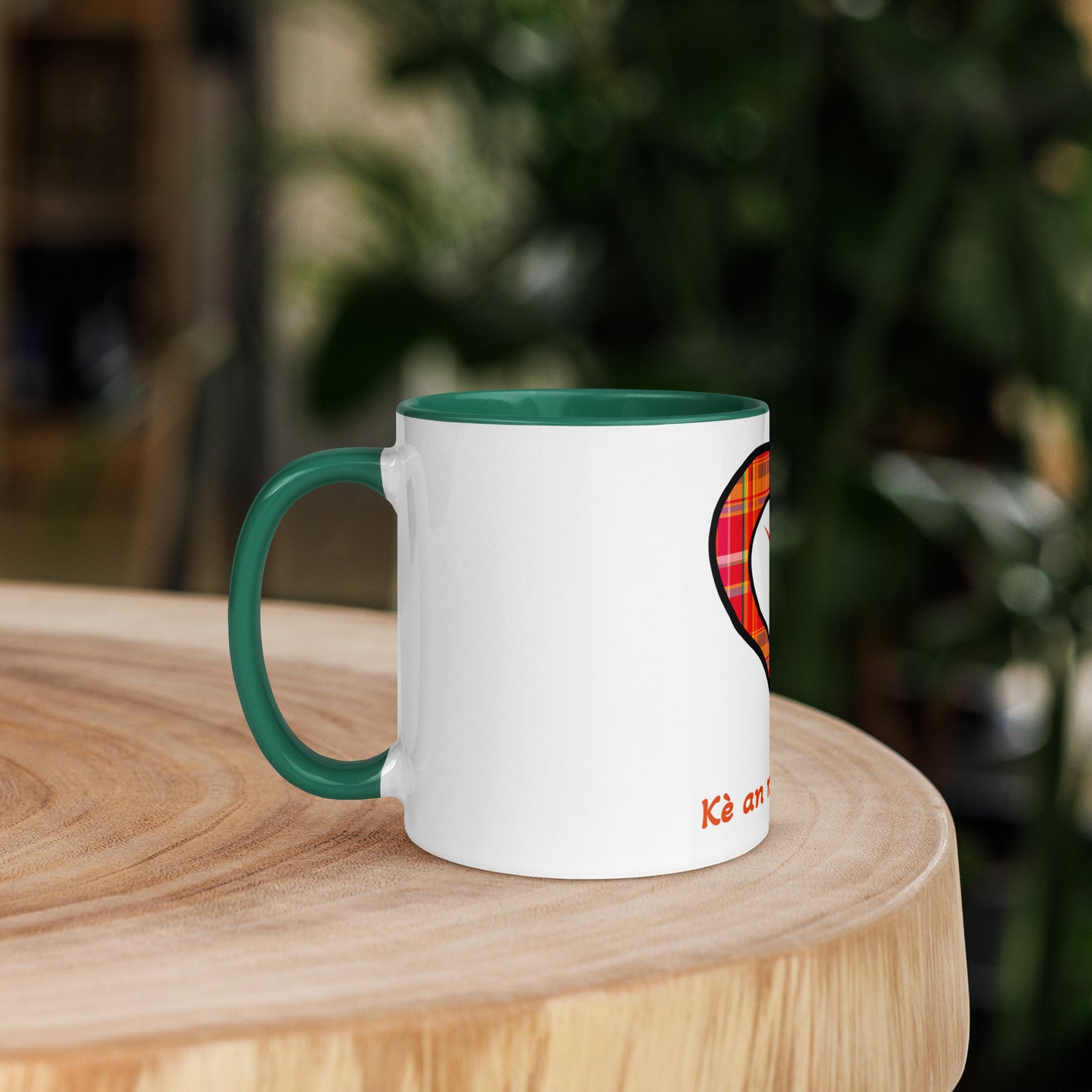 Mug Coloré Mug Madras rouge Kè an mwen