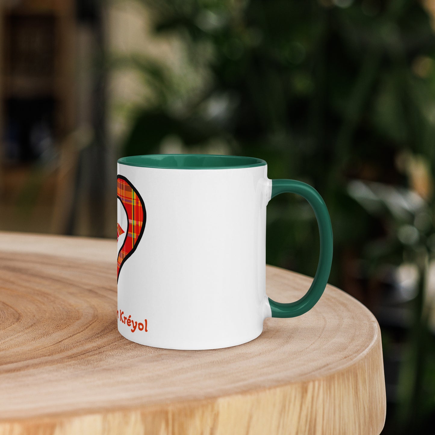 Mug Coloré Mug Madras rouge Kè an mwen