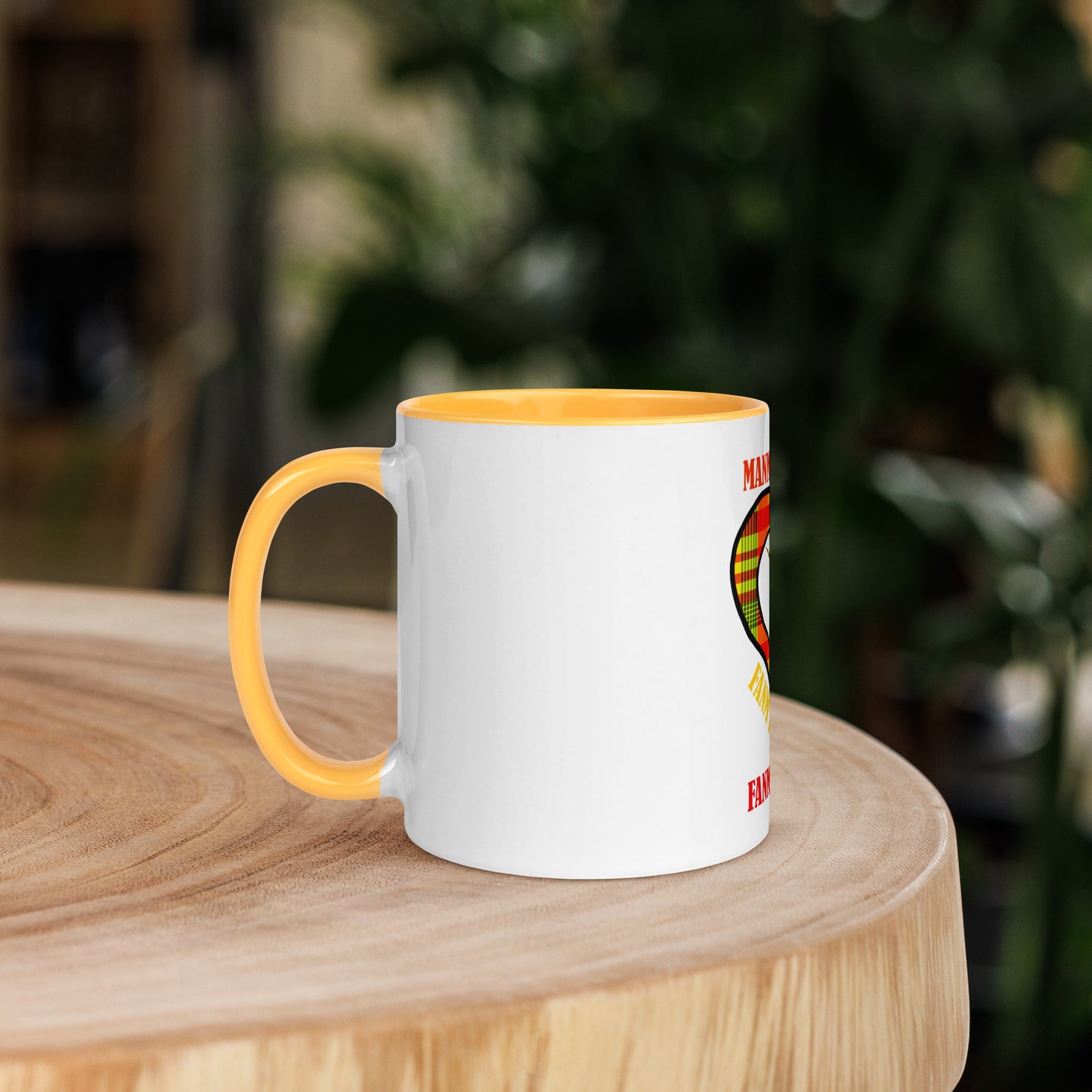 Mug Coloré Manman Kréyol Madras Sunshine