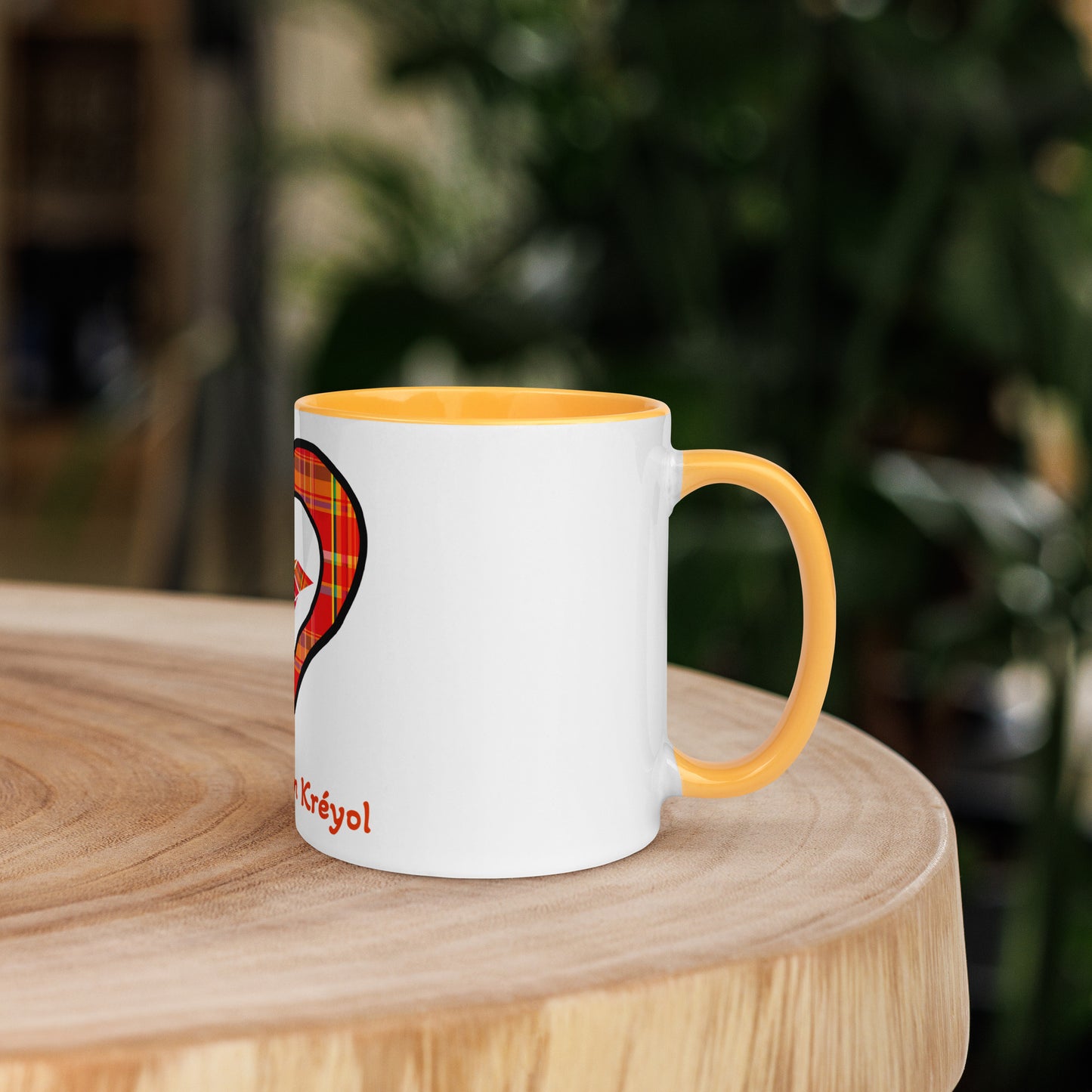 Mug Coloré Mug Madras rouge Kè an mwen