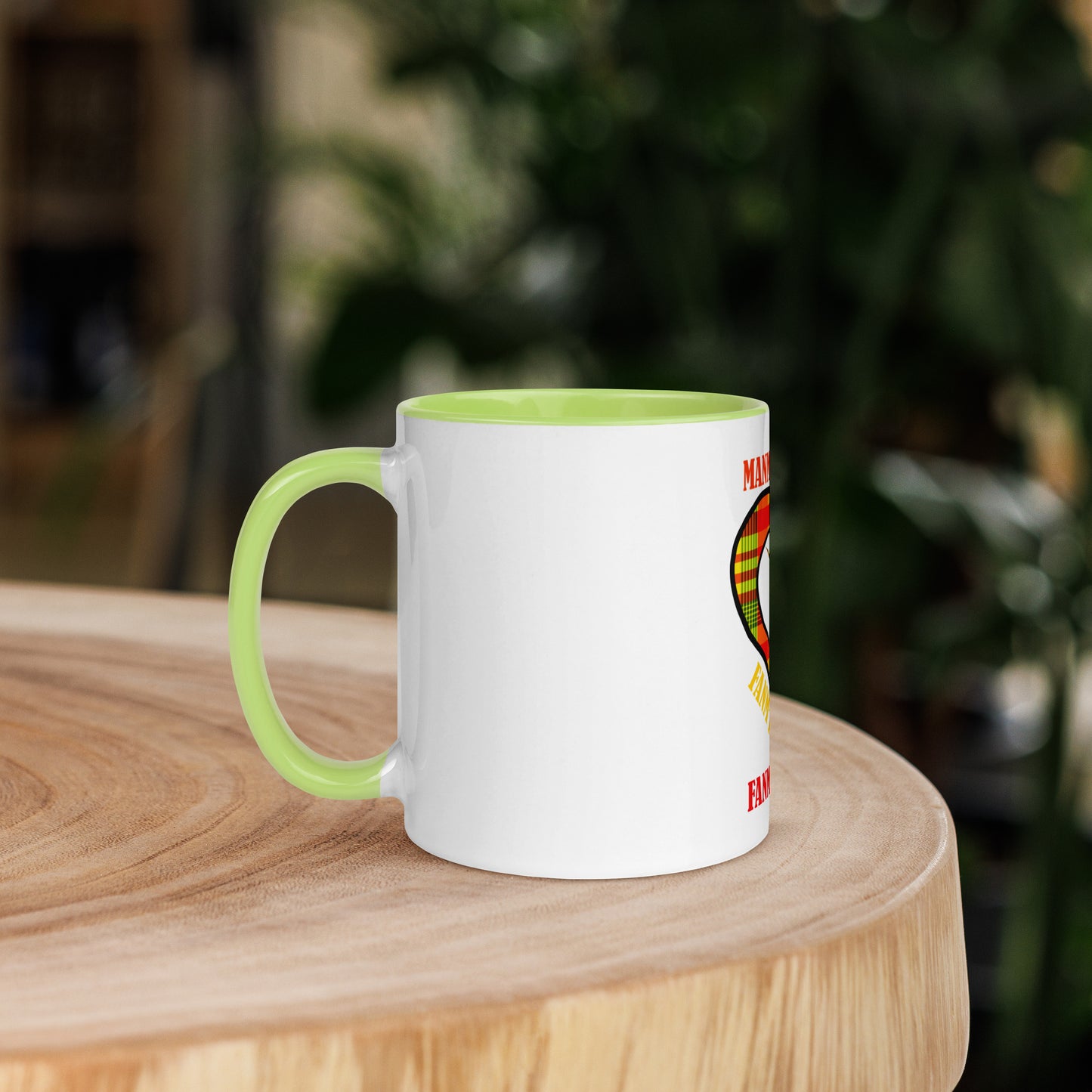 Mug Coloré Manman Kréyol Madras Sunshine