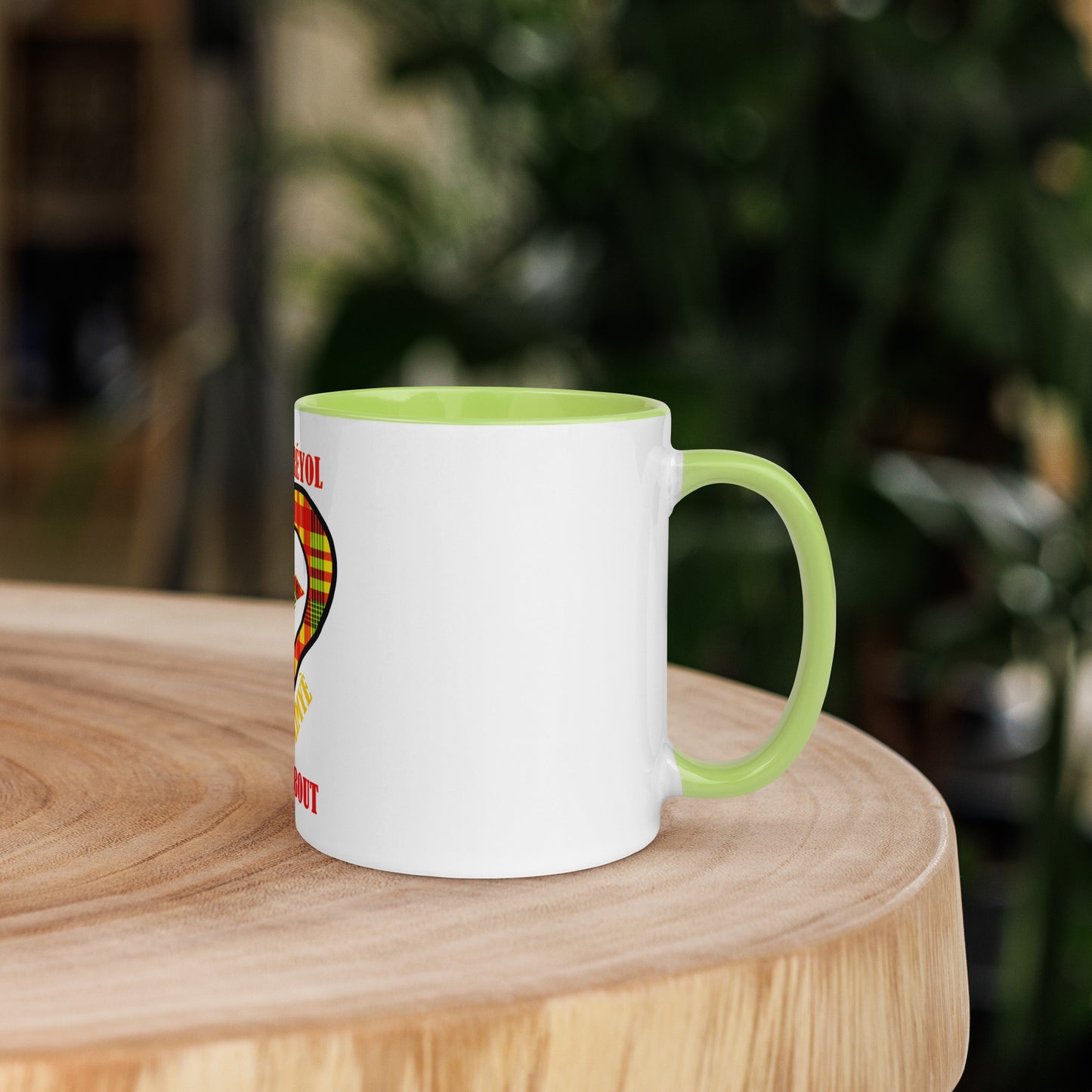 Mug Coloré Manman Kréyol Madras Sunshine