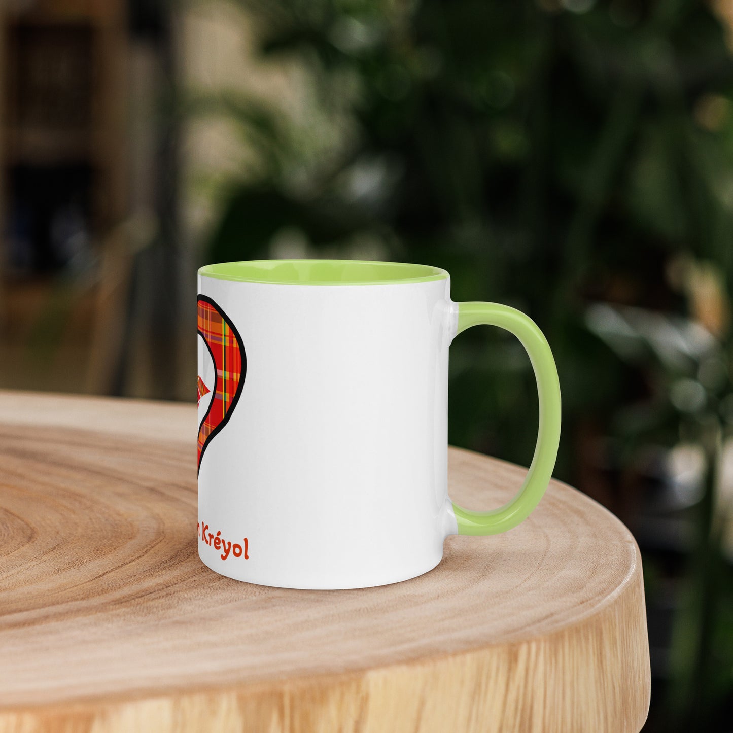 Mug Coloré Mug Madras rouge Kè an mwen