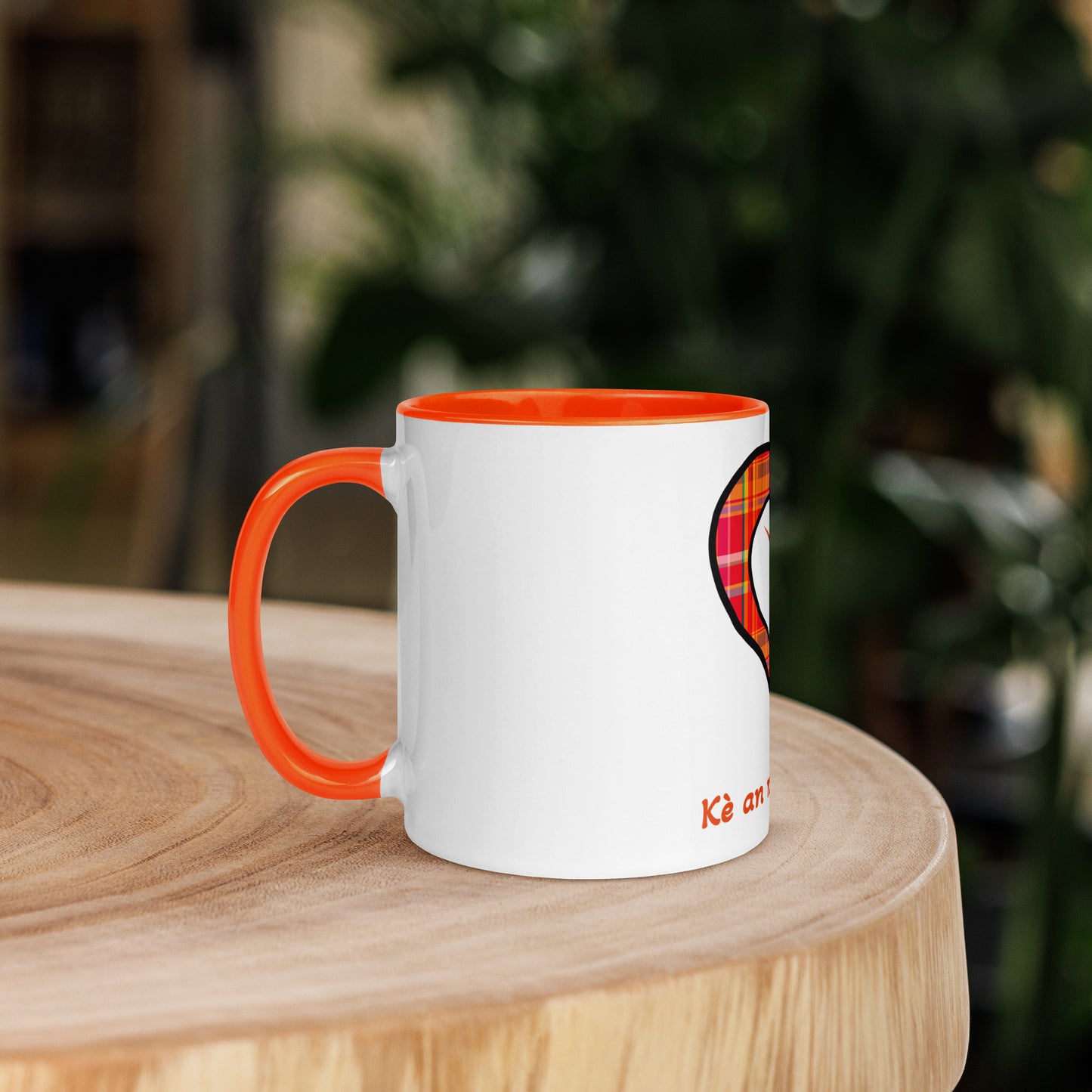 Mug Coloré Mug Madras rouge Kè an mwen