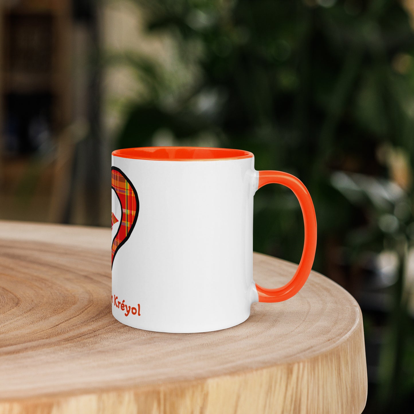 Mug Coloré Mug Madras rouge Kè an mwen