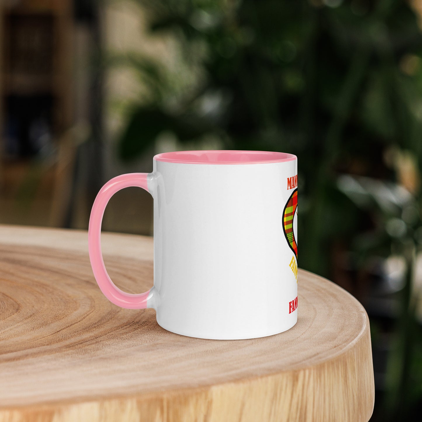 Mug Coloré Manman Kréyol Madras Sunshine
