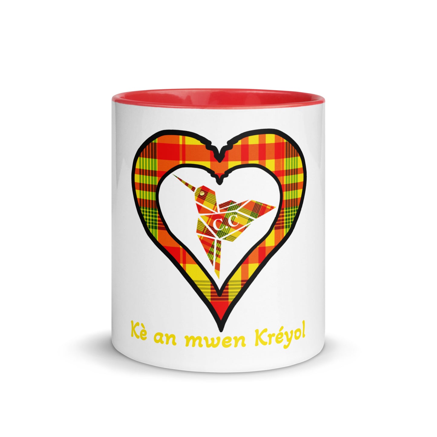 Mug Coloré Madras Sun Kè an mwen
