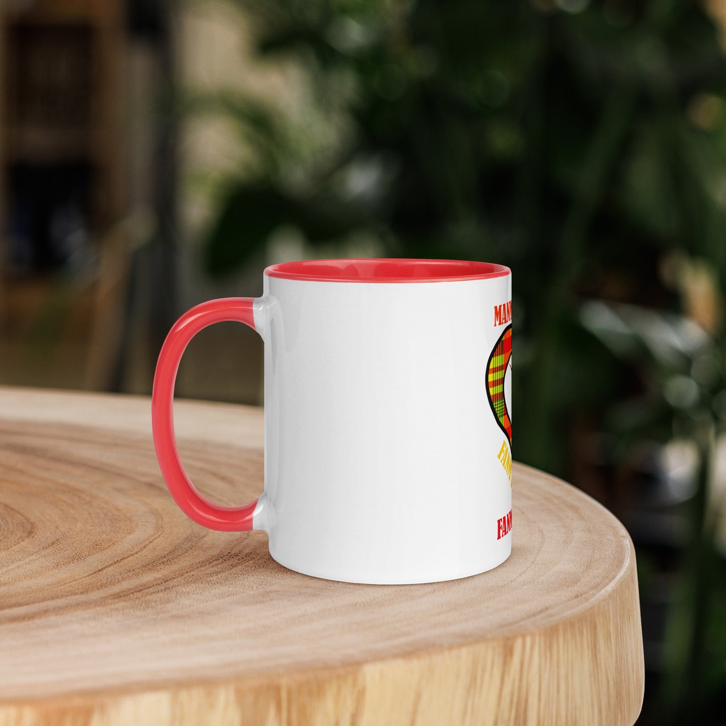 Mug Coloré Manman Kréyol Madras Sunshine