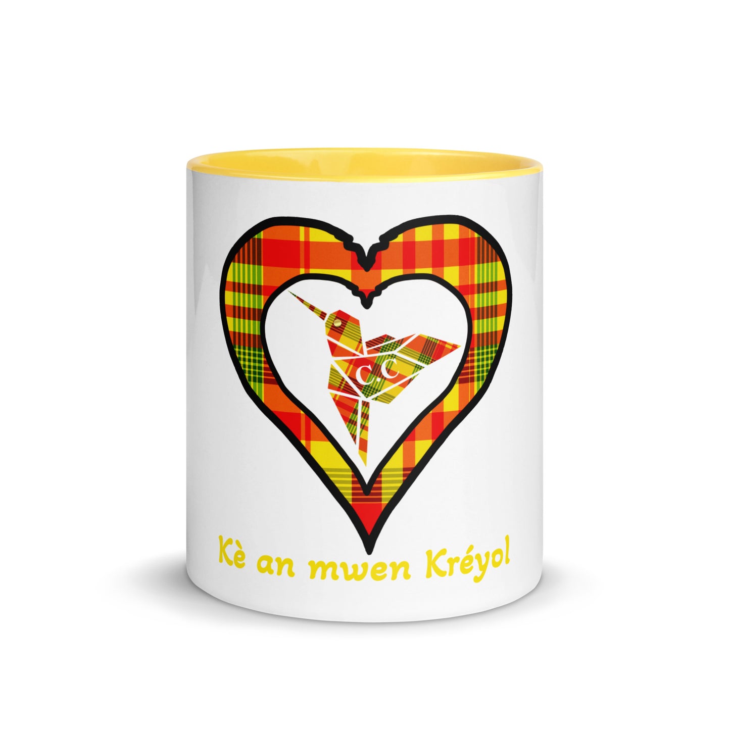 Mug Coloré Madras Sun Kè an mwen